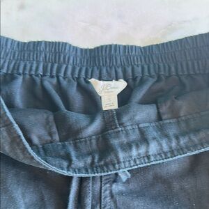 J. Crew Dark Blue Relaxed Fit Trousers